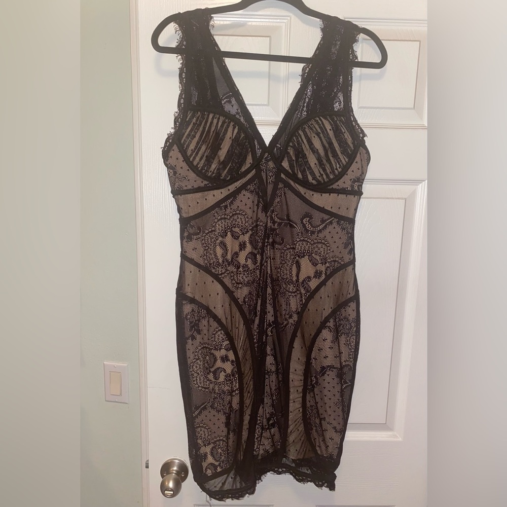 Black BEBE size XL short formal dress - only worn once to a wedding